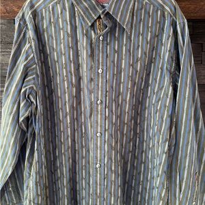 Robert Graham Button Down Shirt Size XL